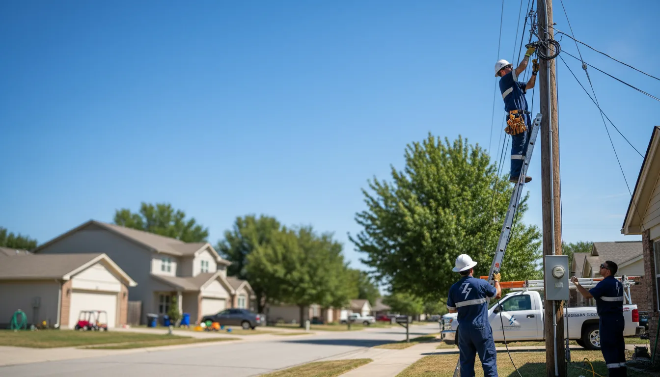 Residential electrician providing installation services in Canton Center, CT
